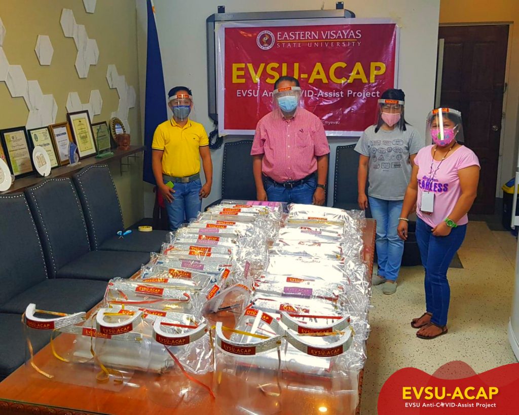 EVSU distributes 390 face shields anew