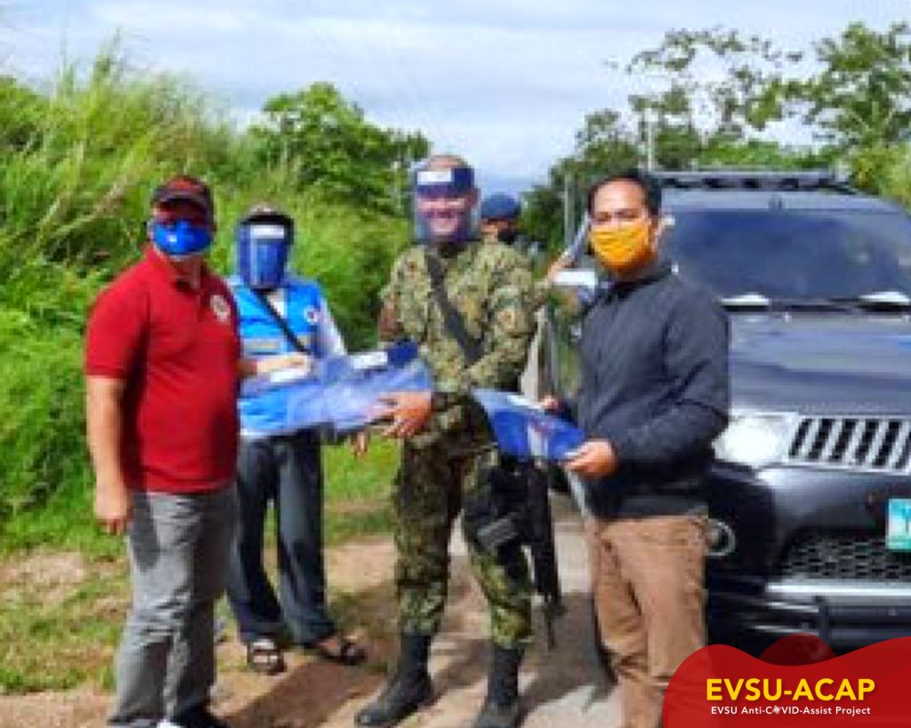 EVSU distributes 390 face shields anew
