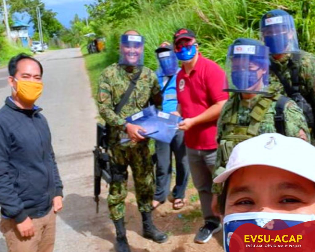 EVSU distributes 390 face shields anew
