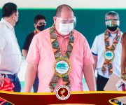 EVSU President Dr. Dennis C. de Paz visits Tanauan Campus today for the Turn-Over Ceremony of the 2-storey, 4-classroom building