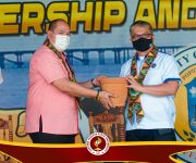 EVSU President Dr. Dennis C. de Paz visits Tanauan Campus today for the Turn-Over Ceremony of the 2-storey, 4-classroom building