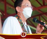 EVSU President Dr. Dennis C. de Paz visits Tanauan Campus today for the Turn-Over Ceremony of the 2-storey, 4-classroom building