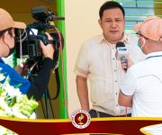 EVSU President Dr. Dennis C. de Paz visits Tanauan Campus today for the Turn-Over Ceremony of the 2-storey, 4-classroom building