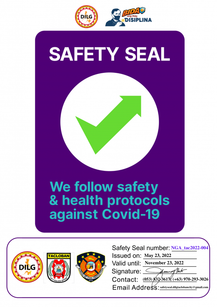 EVSU Safety Seal